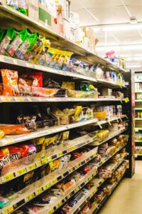 a grocery store filled with lots of food